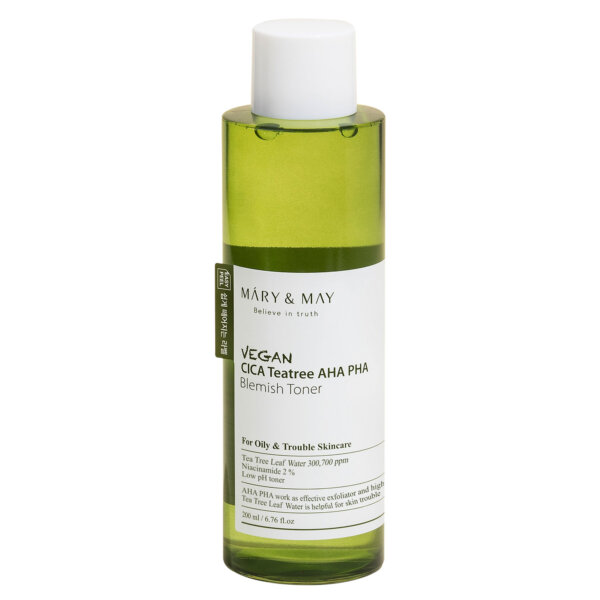 Mary & May Vegan CICA Teatree AHA PHA Blemish Toner Mary & May Vegan CICA Teatree AHA PHA Blemish Toner