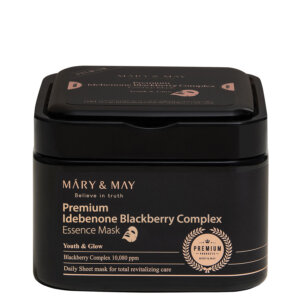 Mary & May Premium Idebenone Blackberry Complex Essence Mask ( 20 pcs )