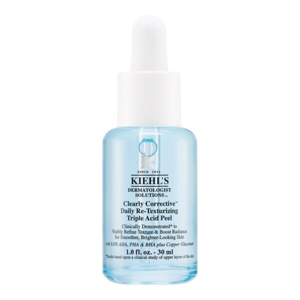 Kiehl’s CLEARLY CORRECTIVE daily re-texturizing triple acid peel 30 ml