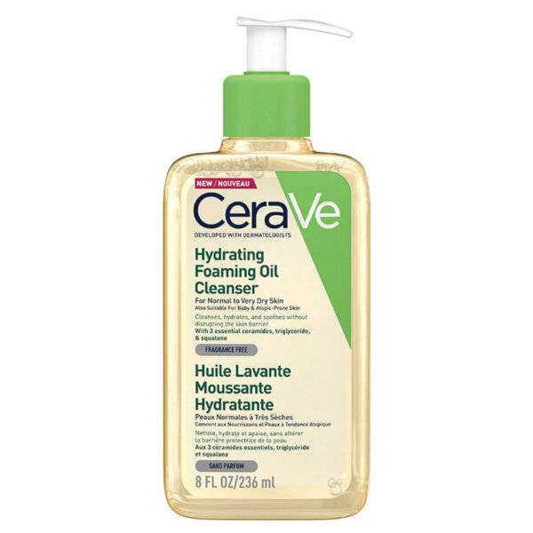 Cerave Hydrating Foaming Oil näopuhastusvahend Cerave Hydrating Foaming Oil näopuhastusvahend