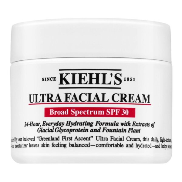 Kiehl’s Ultra Facial Cream SPF 30 – Light moisturizing cream with a protection factor