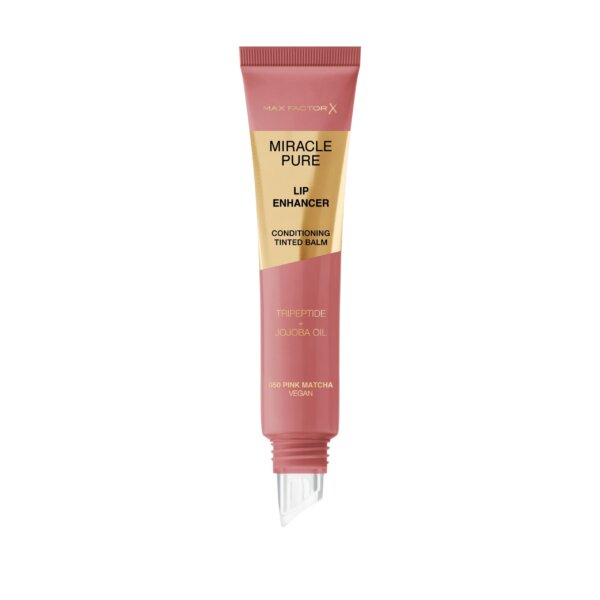 Max Factor Miracle Pure Lip Enhancer - glossy moisturizing huulepalsam 12 ml – toon 050 Pink Matcha Max Factor Miracle Pure Lip Enhancer – glossy moisturizing lip balm 12 ml