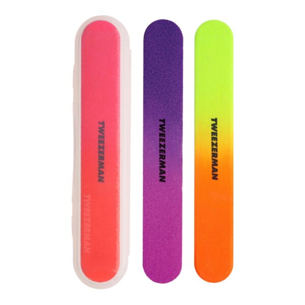 Tweezerman Neon Nail Files (3 tk) – Neon nail with case Tweezerman Neon Nail Files (3 tk) – Neon nail with case