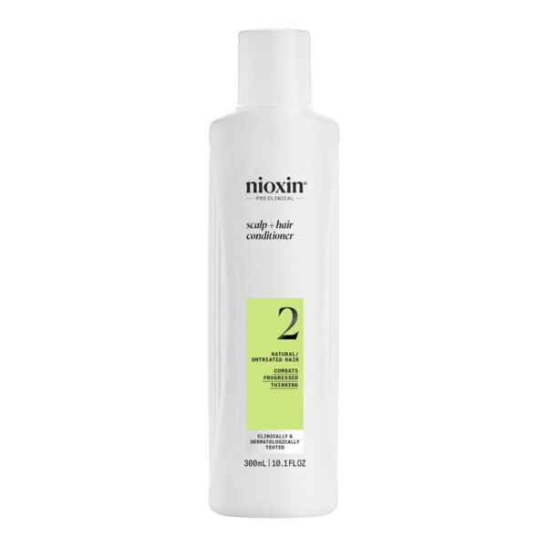 Nioxin System 2 Scalp + Hair Conditioner – progressed thinning natural hair Nioxin System 2 Scalp + Hair Conditioner – progressed thinning natural hair