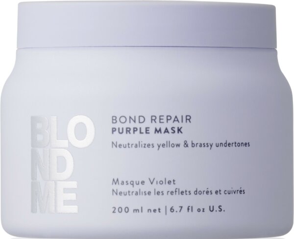 Schwarzkopf Professional BlondMe Bond Repair Purple Mask – Neutralizing mask for blonde hair