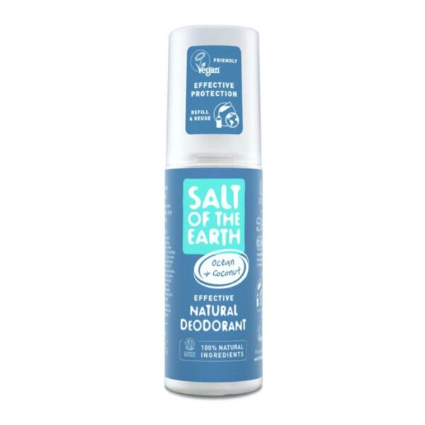 Salt-Of-The-Earth Ocean Coconut Natural Deodorant – Natural mineral deodorant spray