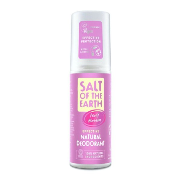 Peony Blossom Natural Deodorant – Natural mineral deodorant spray with the scent of peony