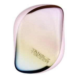 Tangle Teezer Pearlescent Matte Chrome Compact Styler – Professional hair brush