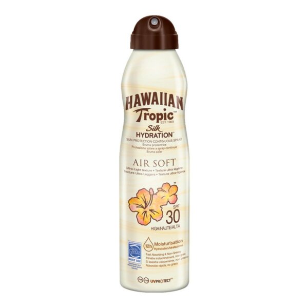 Hawaiian Tropic Silk Hydration Spray Sun Protection Continuous Spray SPF 30
