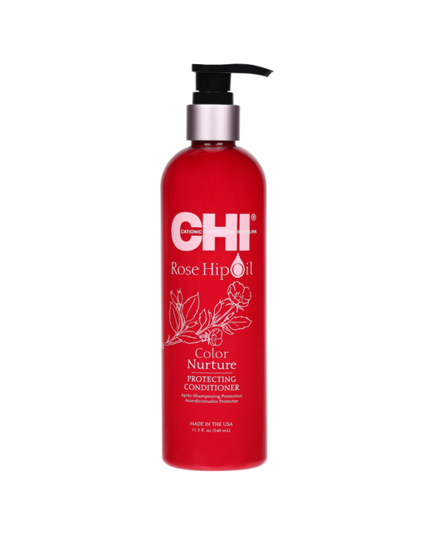 Farouk Systems CHI Rose Hip Oil Color Nurture Protecting Conditioner – Protective conditioner for colored hair