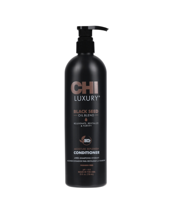 Farouk Systems CHI Luxury Black Seed Oil Moisture Replenish Conditioner – Conditioner for weakened hair