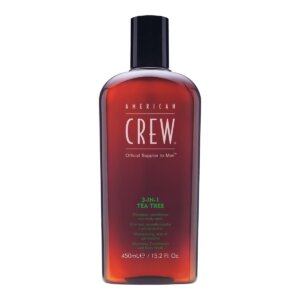 American Crew Shampoo, Conditioner & Body Wash – Shampoo with tea tree 3in1