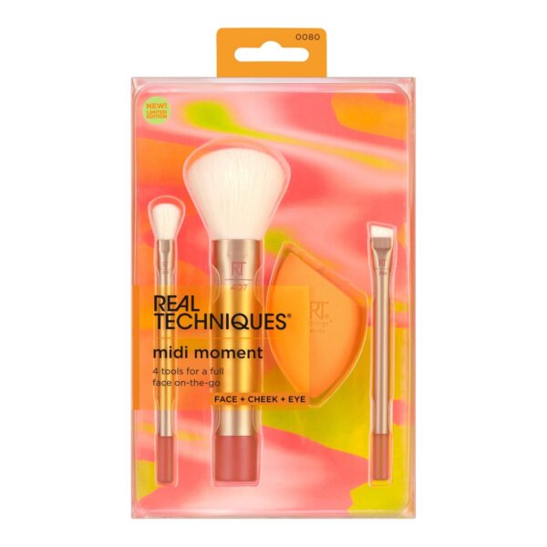 Real Techniques Midi Moment Brush + Sponge Set – Applicator set