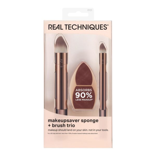 Real Techniques Makeupsaver Sponge + Brush Trio