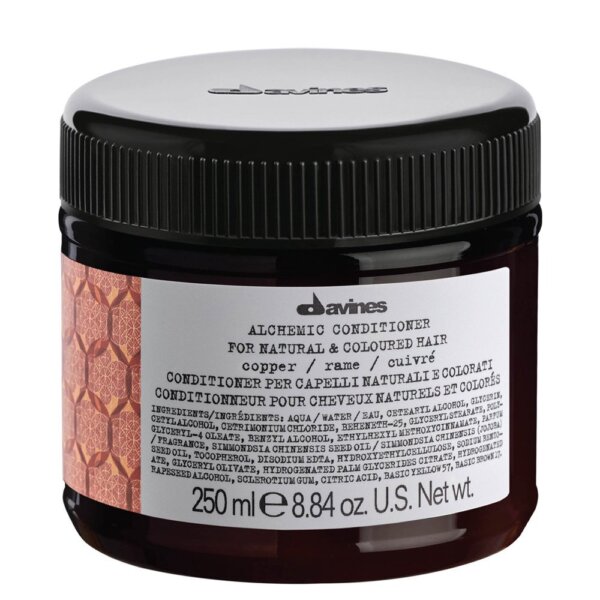 Davines Alchemic Conditioner For Natural & Coloured Hair Copper – Barvicí kondicionér pro měděné odstíny