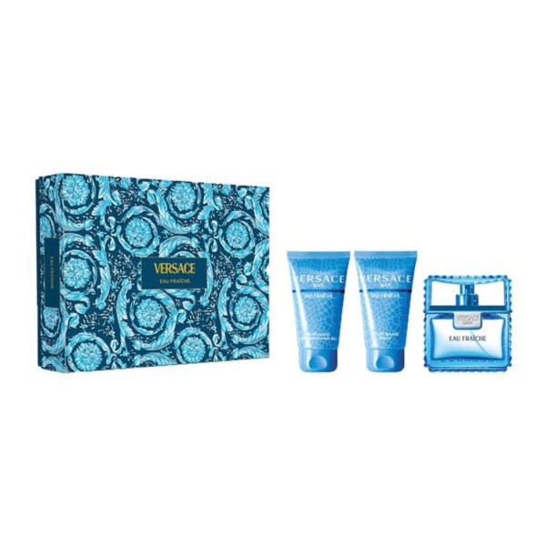 Versace Man Eau Fraiche Gift Set EDT 50 ml shower gel Man Eau Fraiche 50 ml After Shave Balm Man Eau Fraiche 50 ml Versace Man Eau Fraiche Gift Set EDT 50 ml shower gel Man Eau Fraiche 50 ml After Shave Balm Man Eau Fraiche 50 ml