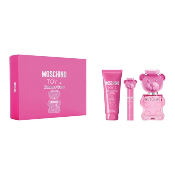 Moschino Toy 2 Bubble Gum Gift Set EDT 100 ml, miniature EDT 10 ml and body lotion 100 ml