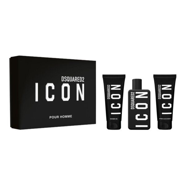 Dsquared2 Icon Pour Homme Gift Set EDP 100 ml, shower gel 100 ml and aftershave balm 100 ml