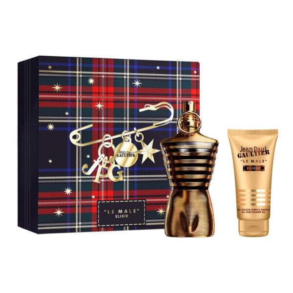 Jean Paul Gaultier Le Male Elixir Gift Set Parfum 125 ml and Shower Gel 75 ml