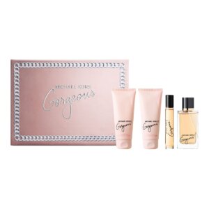 Michael Kors Gorgeous! Gift set EDP 100 ml, body lotion 100 ml, shower gel 100 ml and miniature EDP 10 ml