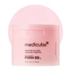 Medicube PDRN Pink Collagen Toning Gel Toner Pad – Gelové tonizační polštářky ( 70 ks )