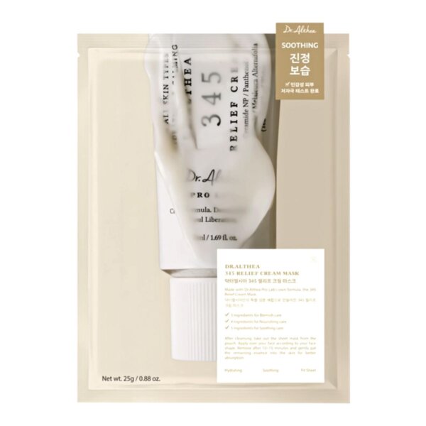 Dr.Althea 345 Relief Cream Mask – Zklidňující plátýnková maska