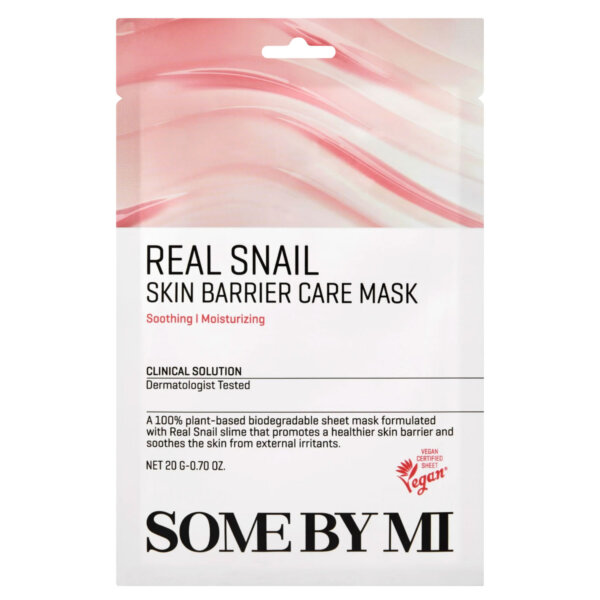 Some By Mi Real Snail Skin Barrier Care Mask – Strengthening sheet mask for skin regeneration