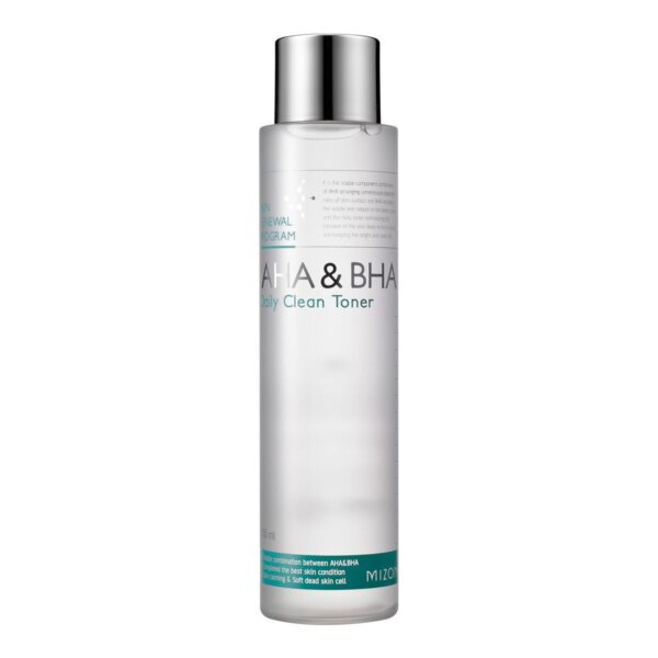 Mizon AHA & BHA Daily Clean Toner – Exfoliating toner with acids and enzymes