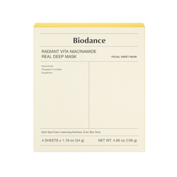 Biodance Radiant Vita Niacinamide Real Deep Mask – face mask ( 4 pcs )