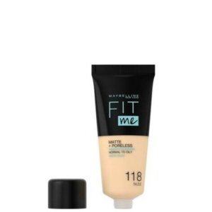 Maybelline FIT ME MATTE+PORELESS foundation #118-nude