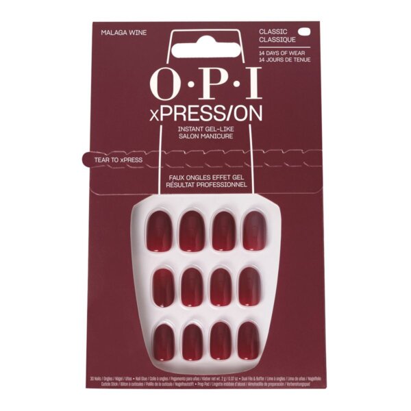 OPI xPRESS/ON Artificial Nails Iconic Shades #Malaga Wine 30 u OPI xPRESS/ON Artificial Nails Iconic Shades #Malaga Wine 30 u