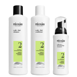 Nioxin SYSTEM 2 – Kit – Treatment for Natural Hair with Advanced Weakening komplekt 3 units