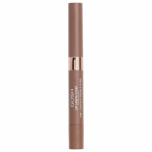 Gosh LIP LINE'N COAT 2 in 1 lipstick #005-Brown Sugar 2 ml