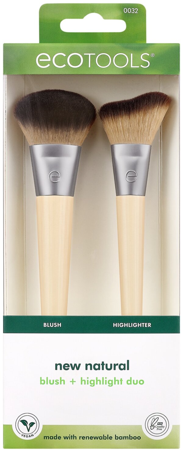 Ecotools BLUSH + HIGHLIGHT brush duo 1 u