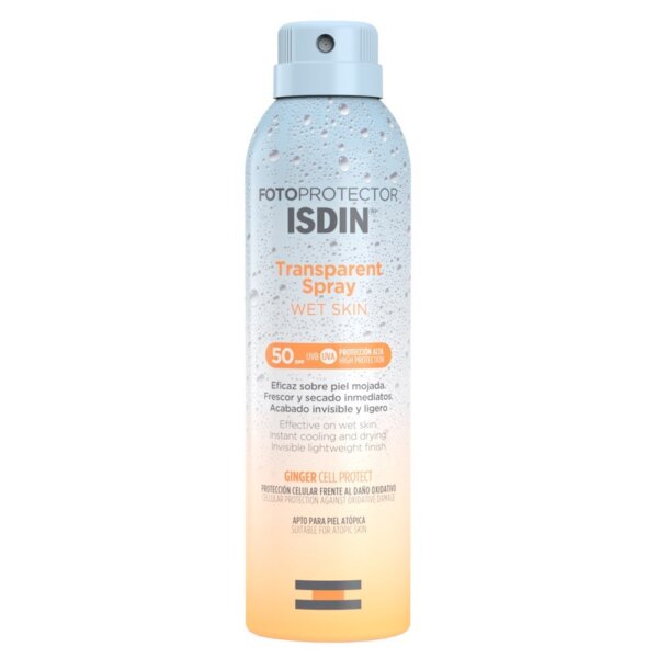 Isdin PHOTOPROTECTOR wet skin transparent spray SPF50+ 250 ml