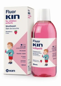 FLUORKIN INFANTIL anti-cavity mouthwash #strawberry 500 ml