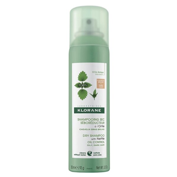 Klorane A LA ORTIGA sebum-regulating dry shampoo brown/dark brown 150 ml
