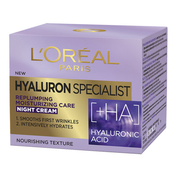 L'Oréal Hyaluron Specialist Night Cream - Filling moisturizing night cream öökreem 50 ml L´Oréal Hyaluron Specialist Night Cream – Filling moisturizing night cream öökreem 50 ml