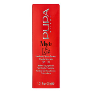 Pupa Long Lasting Make Up SPF 10 Made To Last ( Total Comfort Foundation) jumestuskreem 30ml – toon 040 Medium Beige