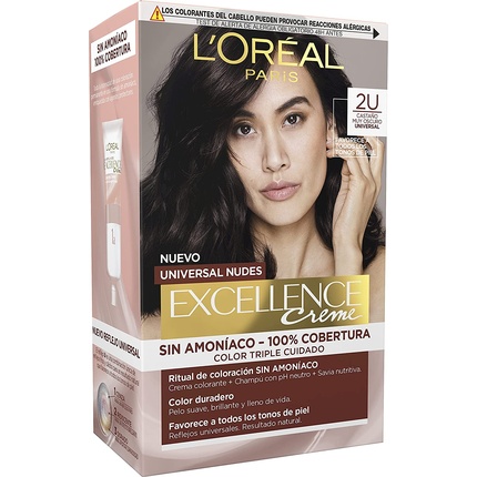 EXCELLENCE NUDES dye #2u-darkest brunette 5 u Excellence Nudes Dye #2U