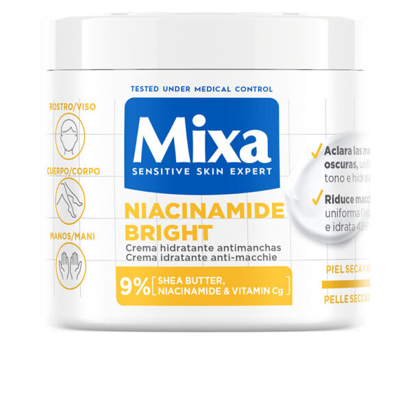 MIXA NIACINAMIDE BRIGHT anti-blemish moisturizer for dry and dull skin 400 ml Niacinamide Bright Anti Blemish