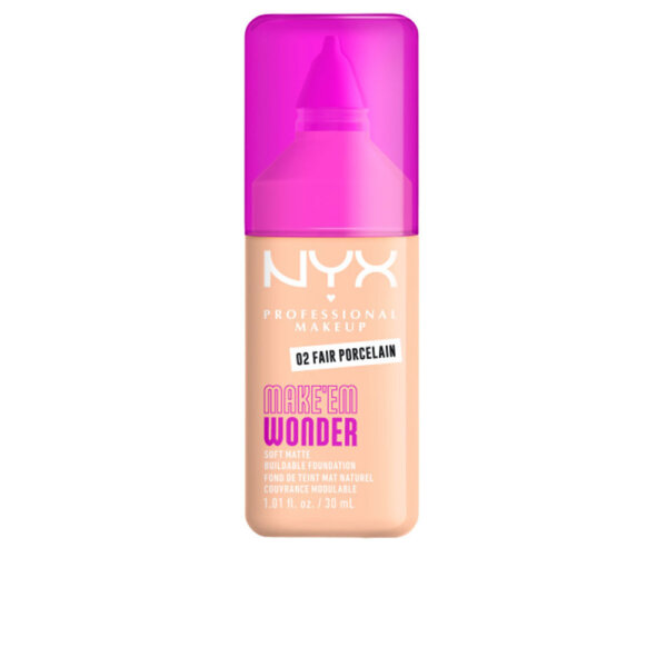 MAKE'EM WONDER foundation #02-Fair Porcelain 30 ml Make'Em Wonder Foundation toon 02