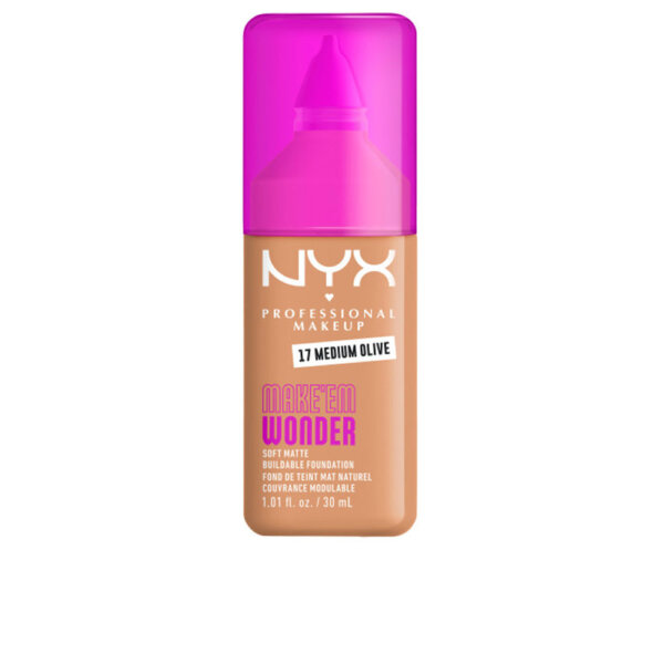 MAKE'EM WONDER foundation #17-Medium Olive 30 ml Make'Em Wonder Foundation toon 17