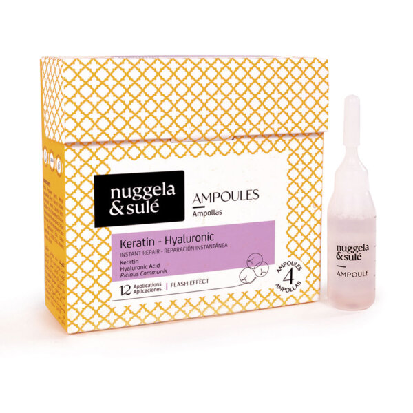 KERATIN HYALURONIC hair ampoules 4 units Keratin Hyaluronic Hair Ampoules