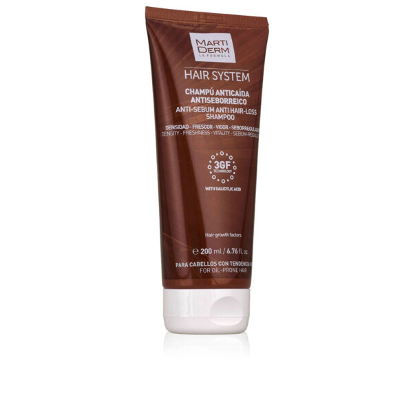 HAIR SYSTEM anti-seborrheic hair loss shampoo 200 ml Martiderm Hair System Šampoon