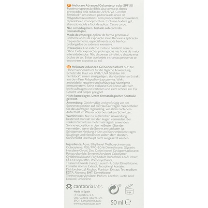 Heliocare Advanced Gel SPF50 50ml