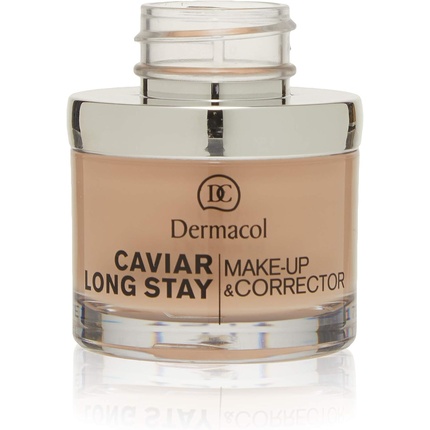 Dermacol 2-in-1 Long-Stay Foundation & Concealer with Caviar Moisturizing and Mattifying Pale 2 In 1 Long