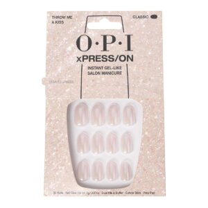 OPI xPRESS/ON Artificial Nails Iconic Shades #Throw Me a Kiss 30 units