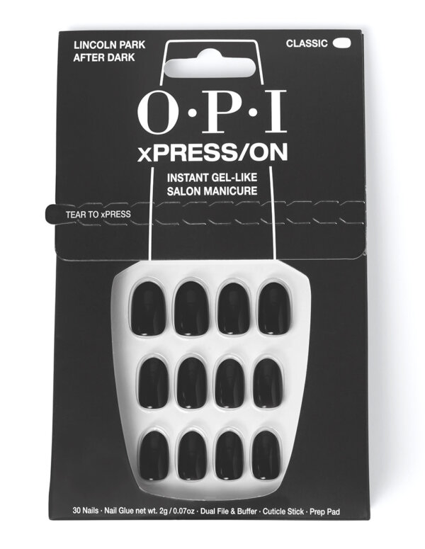 OPI xPRESS/ON Artificial Nails Iconic Shades #Lincoln Park After Dark 30 u