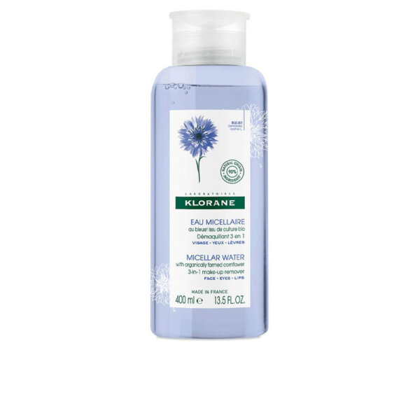 Organic Cornflower micellar cleansing water 400 ml Klorane Organic Cornflower Nahahooldustoode